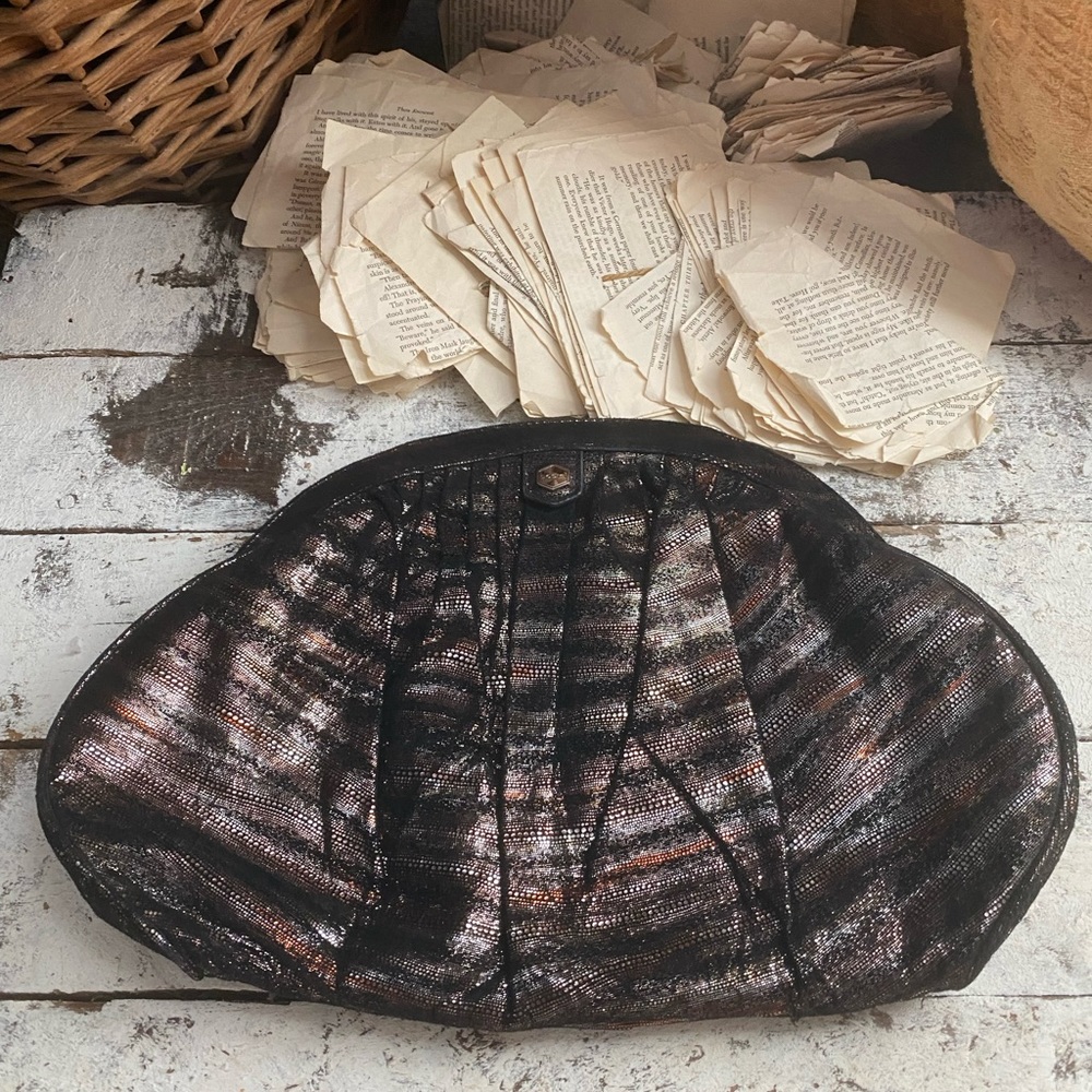 Metallic Lodis Clutch Handbag